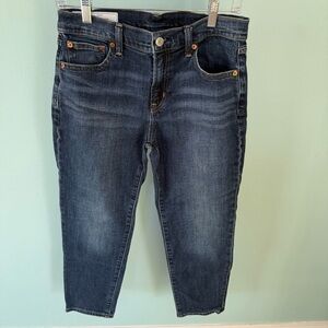 GAP Girlfriend Mid Rise Jeans - Classic Blue Size 27